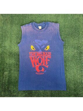 Vintage 80s Busch Gardens Tank Big Bad Wolf Single Stitch Tee